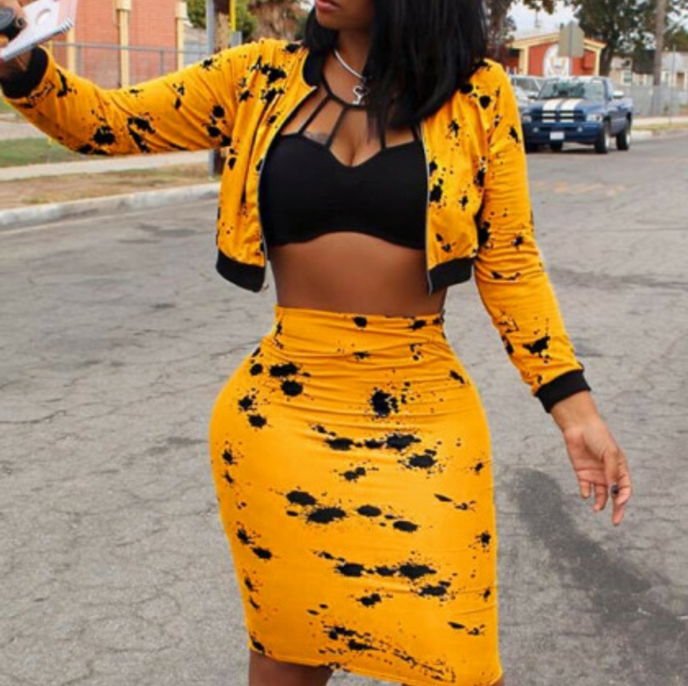 2 piece skirt set